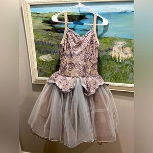 Weissman silver grey taupe ballet costume EUC!🩶